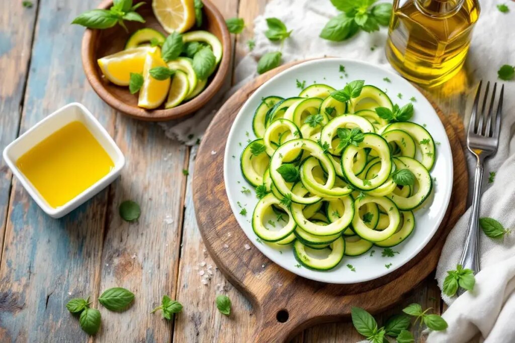 Je marie courgette crue, huile d’olive et citron dès qu’il fait 35 °C : recette express sans cuisson.jpg
